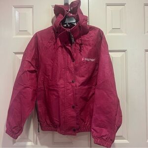 Frogg Toggs Waterproof Hooded Jacket - Magenta Size S Pockets